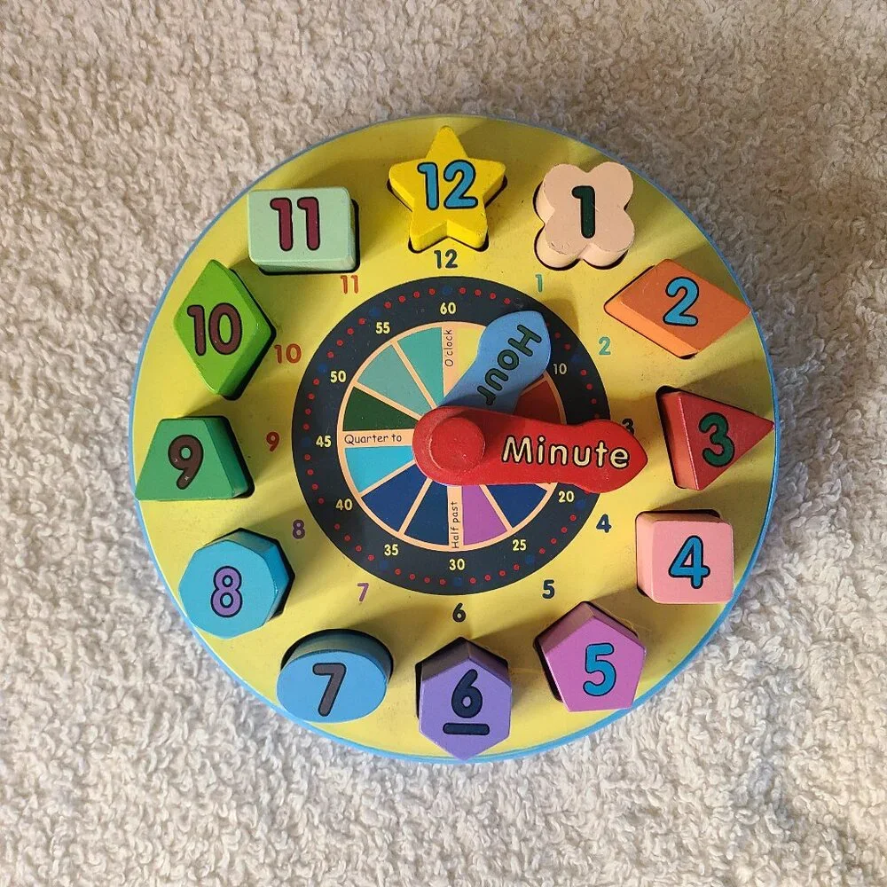 5/$30 Melissa & Doug Shape Sorting Clock